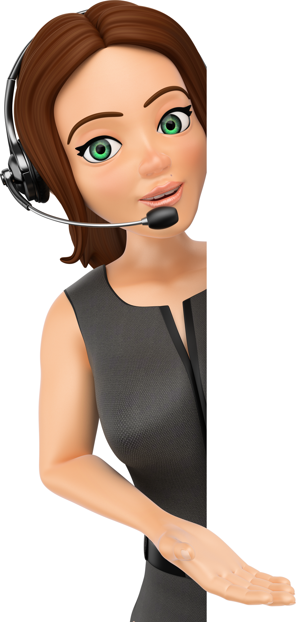 3D Call Center Operator 